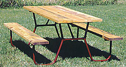 Heavy Duty Campground Picnic Table Frames | Chadwick Manufacturing
